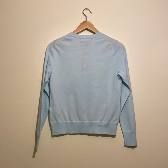Banana Republic Stretch Cotton light blue button down cardigan. Size Xs. NEW. - Picture 2 of 10